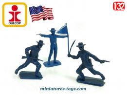 Lot de 3 fantassin de la cavalerie US en plastique de la marque Dulcop au 1/32e