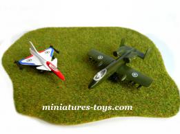 Le Fairchild A-10 et le Saab Jas 39 en miniatures au 1/120e