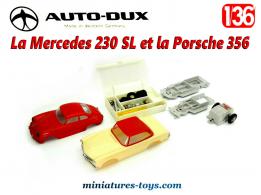 La Mercedes 230 SL et la Porsche 356 miniatures par Auto Dux au 1/36e 