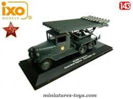 Le camion russe Zis 6 BM-13 Katyusha en miniature Ixo Models au 1/43e