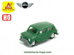 La Mini Morris verte en miniature par Eko Models au H0 H0 1/86e