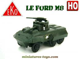 Le Ford M8 Combat car militaire miniature par Eko au 1/88e H0 HO