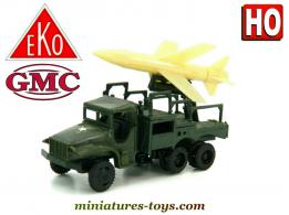 Le GMC CCKW M35 lance missile en miniature militaire Eko au 1/88e H0 HO