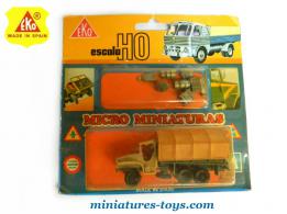 Le camion GMC 6x6 CCKW 353 bâché miniature au 1/87e H0 de la marque Eko