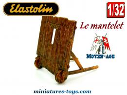 Le mantelet sur roues en bois du moyen âge par Elastolin au 1/32e