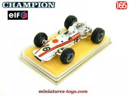 La Formule 1 Honda blanche en miniature par Champion pour Elf au 1/65e