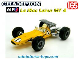 La Formule 1 Mac Laren M7A en miniature par Champion pour Elf au 1/65e