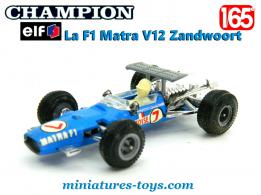 La Formule 1 Matra V12 Zandwoort en miniature par Champion pour Elf au 1/65e