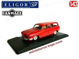 La Panhard PL17 break rouge de 1963 en miniature par Eligor au 1/43e