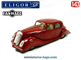 La Panhard Dynamic 1937 rouge en miniature par Eligor au 1/43e