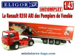 Le Renault R350 ARI des Pompiers de Vendée miniature par Eligor LBS au 1/43e