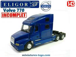 Le tracteur Volvo 770 en miniature Eligor au 1/43e incomplet et a réparer