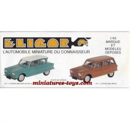 Le catalogue petit format des miniatures Eligor de 1994