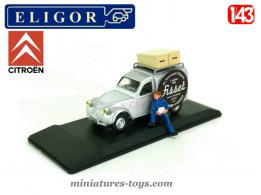 La 2cv Citroën camionnette Azu 1956 Fisset en miniature par Eligor au 1/43e