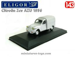 La 2cv Citroën camionnette Azu 1956 miniature par Eligor au 1/43e