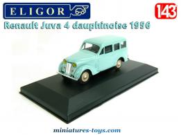 La Renault Juva 4 dauphinoise bleue de 1956 en miniature par Eligor au 1/43e
