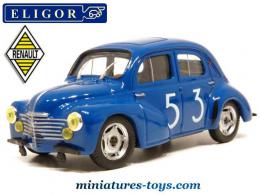 La 4cv Renault R 1063 berline Bol d'or 1952 en miniature par Eligor au 1/43e