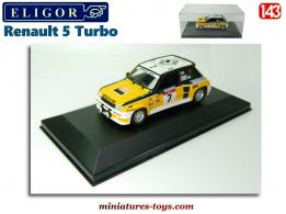 La Renault 5 Turbo 1 Tour de Corse 1982 en miniature par Eligor au 1/43e