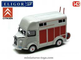 Le Citroën type H Van a chevaux Heuliez 1958 en miniature d'Eligor au 1/43e