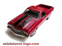 Le pick-up Chevrolet El Camino rouge SS454 miniature par ERTL au 1/18e