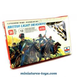 La cavalerie anglaise Light Dragoons à Waterloo en figurines par Esci au 1/72e
