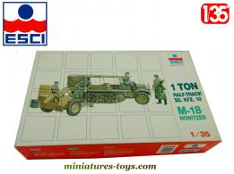 La maquette du SdKfz 10/1 avec canon M-18 par Esci au 1/35e