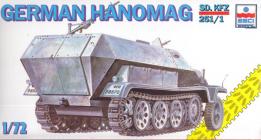 Le kit de l'Hanomag SdKfz 251 1 allemand par Esci au 1/72e