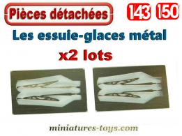 Les quatre essuie-glaces pour voitures et camions miniatures au 1/43e