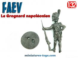 Le Grognard ou Grenadier de la garde en figurine métal par FAEV au 1/32e