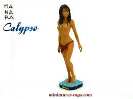 La figurine en résine de la belle pin up Calypso dessinée par Manara