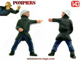 La figurine du pompier français en miniature métal au 1/43e