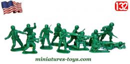 Les 19 petits soldats américains WW II sur moules Matchbox au 1/32e
