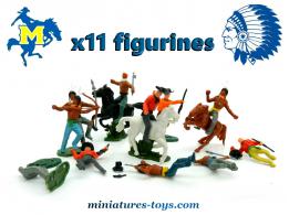 Lot de 11 figurines swoppet Western au 1/32e incomplètes pour certaines
