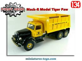 Le camion benne Mack-R Model Tiger Paw miniature par First-Gear au 1/34e