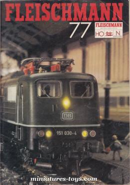 Le catalogue Fleischmann 1977 de trains électriques miniatures