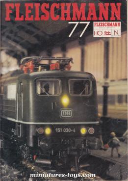 Le catalogue Fleischmann 1977 de trains électriques miniatures