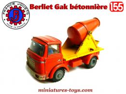 Le camion Berliet Gak bétonnière miniature de France Jouets au 1/55e