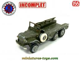 Le Dodge 6x6 WC 63 militaire miniature de France Jouets incomplet au 1/55e