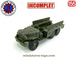 Le Dodge 6x6 WC 63 militaire miniature de France Jouets incomplet au 1/55e