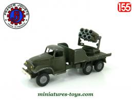 Le GMC 6x6 CCKW 353 lance roquettes militaire miniature France Jouets au 1/55e