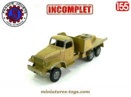 Le camion GMC 6x6 militaire en miniature de France Jouets au 1/55e incomplet