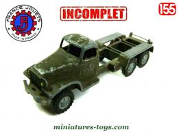 Le GMC 6x6 militaires en miniature de France Jouets au 1/55e incomplet