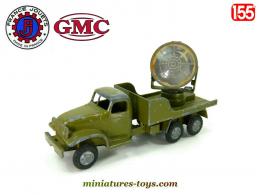 Le GMC 6x6 CCKW 353 projecteur militaire miniature de France Jouets au 1/55e