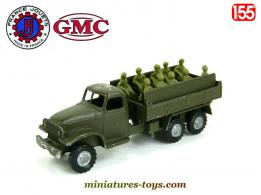 Le GMC 6x6 CCKW 353 transport de troupe militaire miniature France Jouets au 1/55e