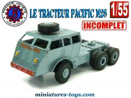 Le Pacific M26 bleu en miniature France Jouets au 1/55e incomplet