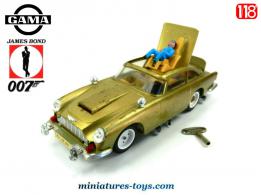 L'Aston Martin DB5 James Bond 007 miniature par Gama au 1/18e incomplète