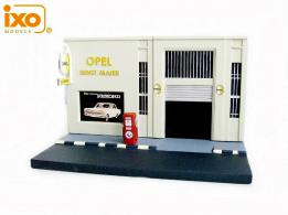 Le diorama du garage Opel pour voitures miniatures au 1/43e