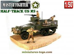 L'Half-track US M3 Solido avec infanterie et acessoires Master Fighter au 1/50e