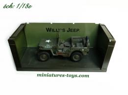 La Jeep Willys militaire débâché miniature par Gate au 1/18e