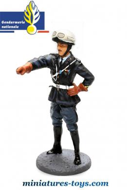 La figurine métal du Gendarme motocycliste en 1958 au 1/32e